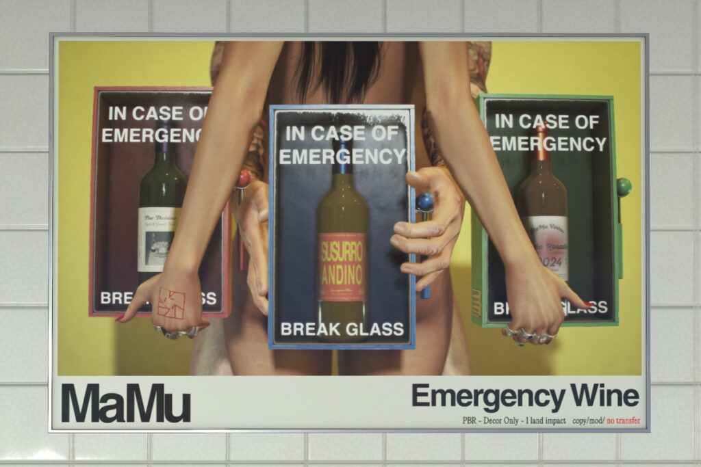 Emergency Wine Decor, L$50 each/L$125 FP