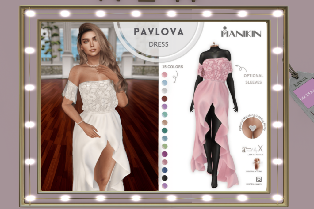 Pavlova Dress - Legacy/MaitreyaX/Reborn/+mods, L$720