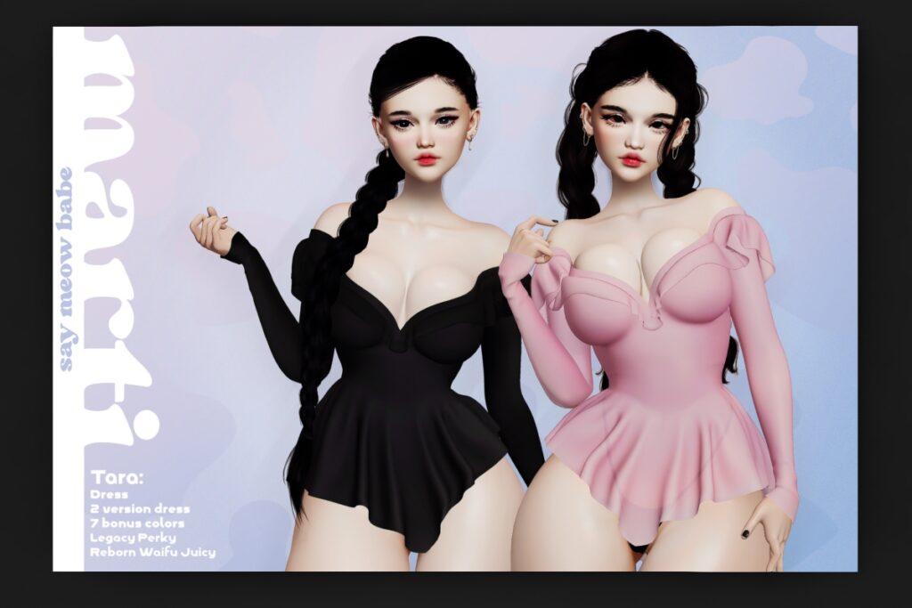 Tara Dress - Legacy/Reborn/+mods, L$220 each/L$999 FP