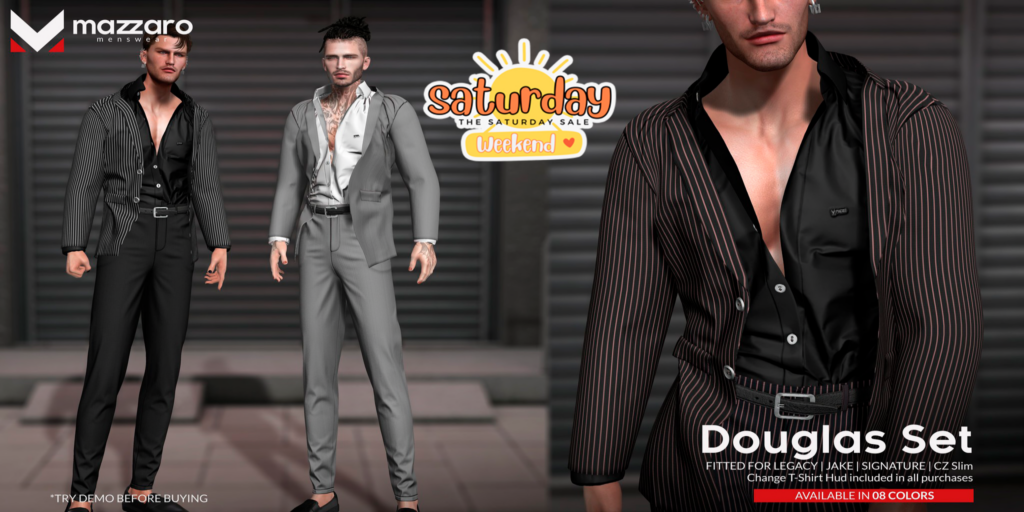 Douglas Set - CZ Slim/Gianni/Jake/Legacy	&lt;a href=&quot;http://maps.secondlife.com/secondlife/Heartbreak/131/129/166&quot; target=&quot;_blank&quot;&gt;Teleport&lt;/a&gt;