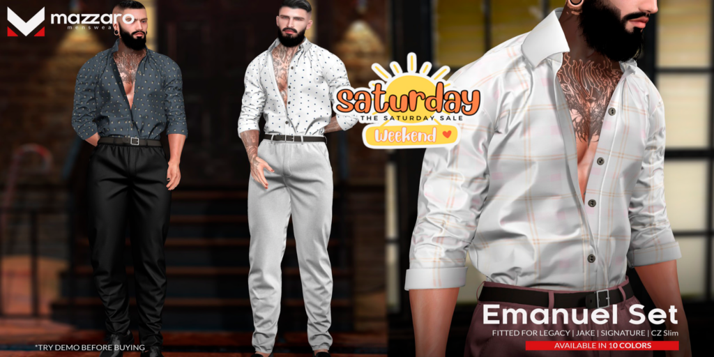 Emanuel Set - CZ Slim/Gianni/Jake/Legacy	&lt;a href=&quot;http://maps.secondlife.com/secondlife/Heartbreak/131/129/166&quot; target=&quot;_blank&quot;&gt;Teleport&lt;/a&gt;