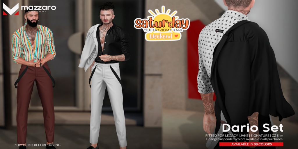 Dario Set - CZ Slim/Gianni/Jake/Legacy	&lt;a href=&quot;http://maps.secondlife.com/secondlife/Heartbreak/131/129/166&quot; target=&quot;_blank&quot;&gt;Teleport&lt;/a&gt;