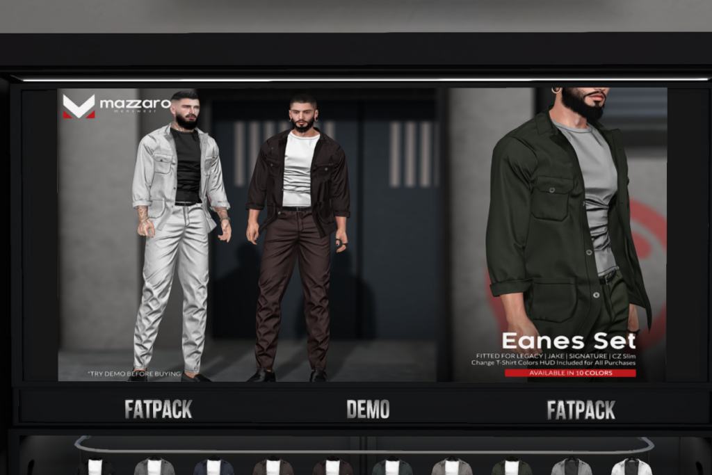 Eanes Set - CZSlim/Gianni/Jake/Legacy, L$230 each/L$930 each FP