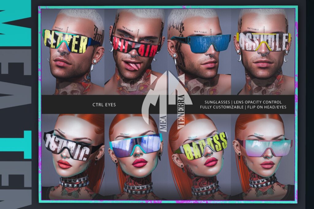CTRL Eyes Glasses, L$350 each FP/L$599 MP
