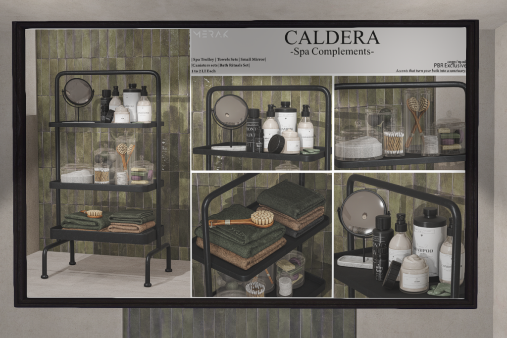 Caldera Bath Set, L$199