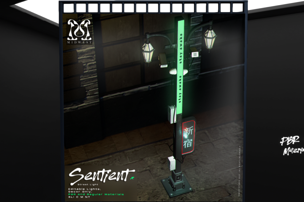 Sentient Street Light, L$299 each/L$799 FP