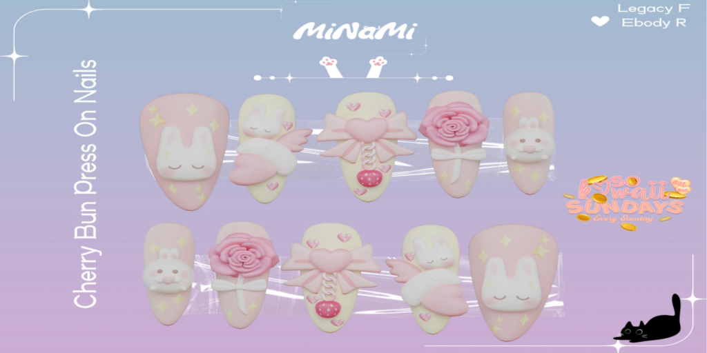 Cherry Bun Mesh Nails - Legacy/Reborn	&lt;a href=&quot;http://maps.secondlife.com/secondlife/Notteterna/160/78/1121&quot; target=&quot;_blank&quot;&gt;Teleport&lt;/a&gt;