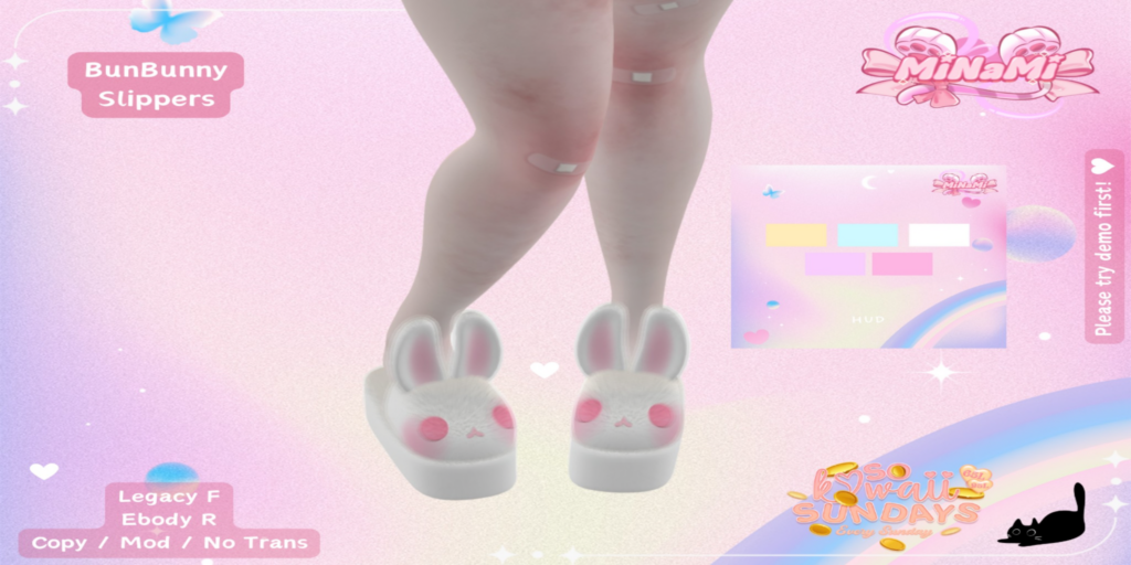 BunBunny Slippers - Legacy/Reborn	&lt;a href=&quot;http://maps.secondlife.com/secondlife/Notteterna/160/78/1121&quot; target=&quot;_blank&quot;&gt;Teleport&lt;/a&gt;