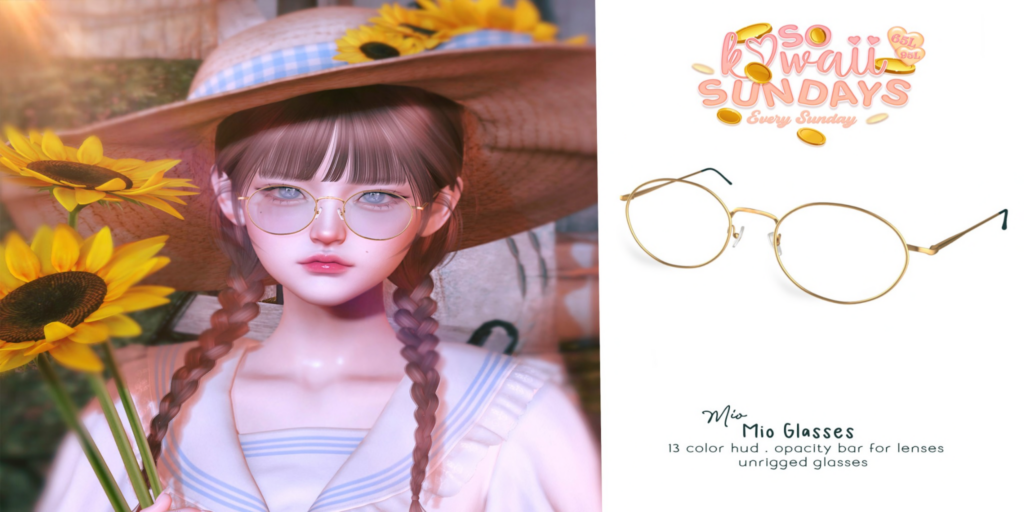 Mio Glasses	&lt;a href=&quot;http://maps.secondlife.com/secondlife/Legame/135/40/2003&quot; target=&quot;_blank&quot;&gt;Teleport&lt;/a&gt;