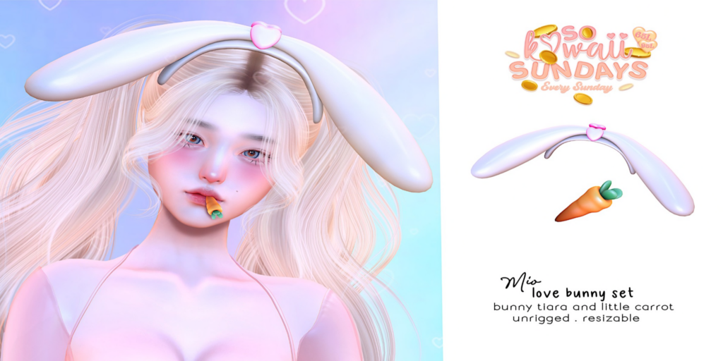 Love Bunny Accessory Set	&lt;a href=&quot;http://maps.secondlife.com/secondlife/Legame/135/40/2003&quot; target=&quot;_blank&quot;&gt;Teleport&lt;/a&gt;