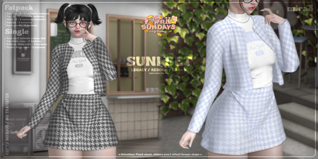 Suni Set - Legacy/MaitreyaX/Reborn	&lt;a href=&quot;http://maps.secondlife.com/secondlife/Follys%20End/160/60/22&quot; target=&quot;_blank&quot;&gt;Teleport&lt;/a&gt;