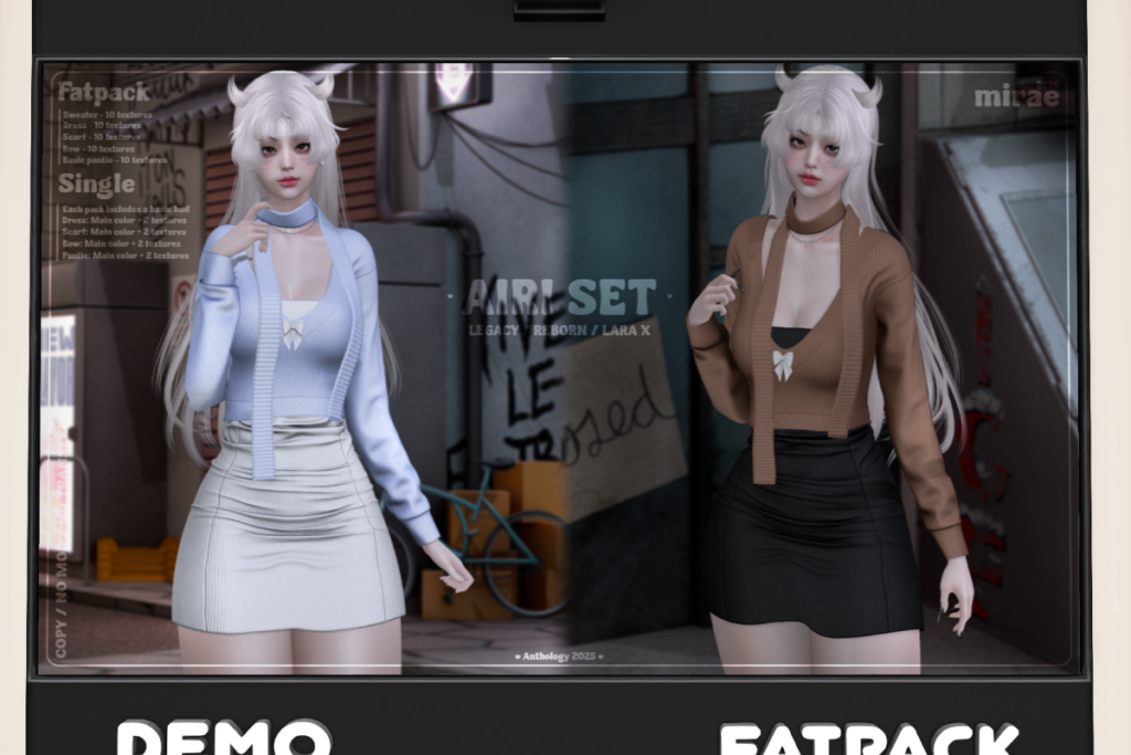 Airi Set - Legacy/MaitreyaX/Reborn, L$320 each/L$1200 FP