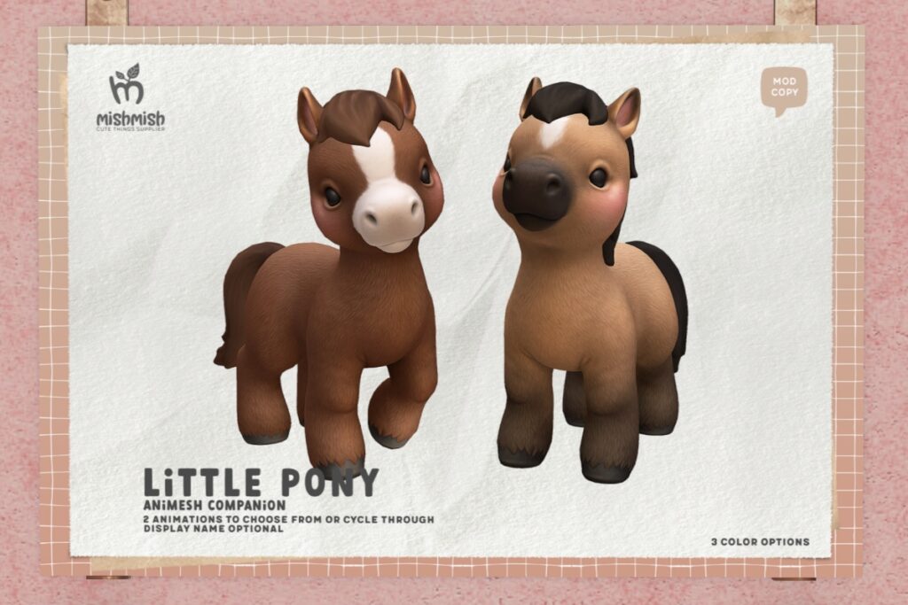 Little Pony Animesh Companion, L$199 each