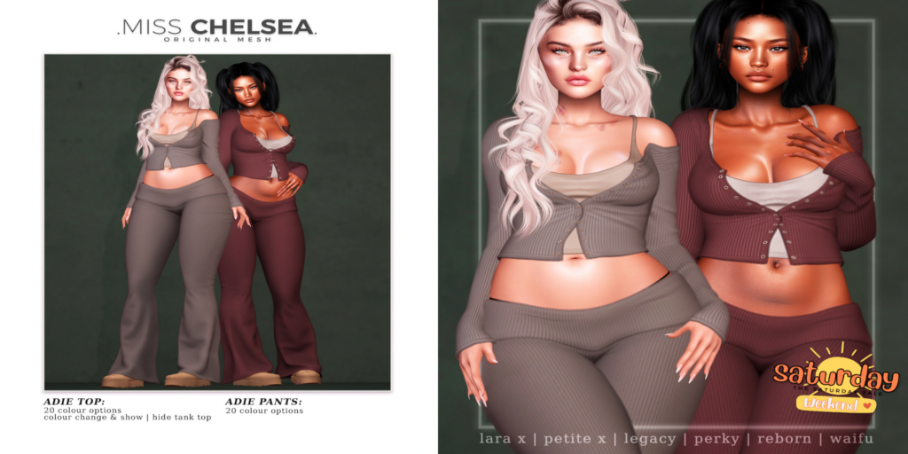 Adie Outfit - Legacy/MaitreyaX/Reborn/+mods	&lt;a href=&quot;http://maps.secondlife.com/secondlife/Love/129/188/25&quot; target=&quot;_blank&quot;&gt;Teleport&lt;/a&gt;