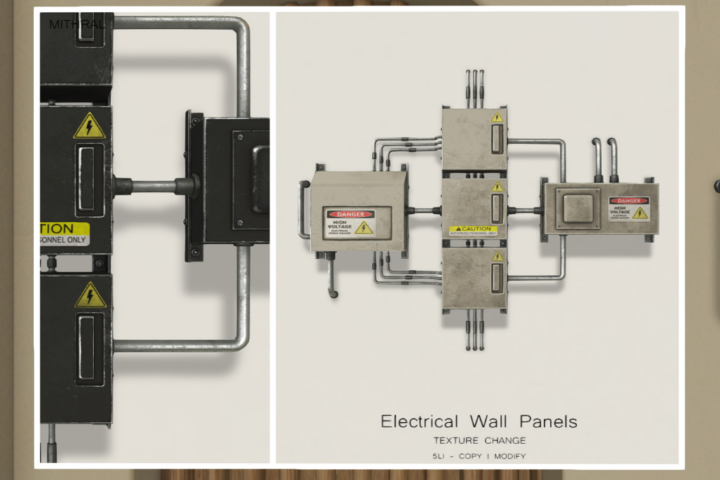 Electrical Wall Panels, L$119 each