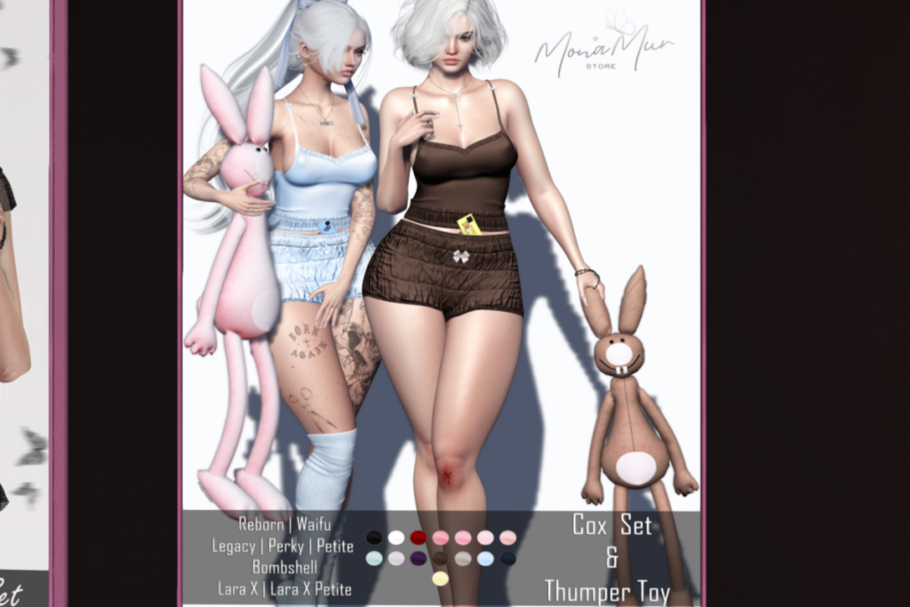 Cox Set &amp; Thumper Toy - Legacy/MaitreyaX/Reborn/+mods,  L$220 each/L$799 each FP