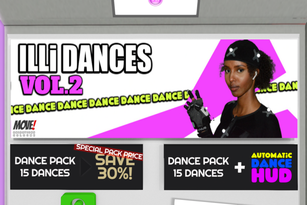 Illi Dances, L$300 each/L$2999-L$3799 each FP