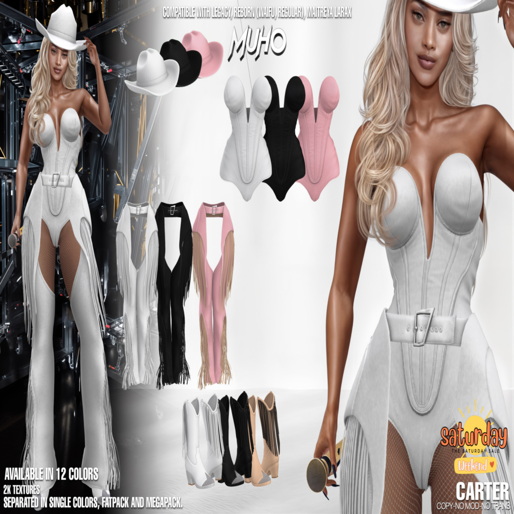 Carter Outfit - Legacy/MaitreyaX/Reborn/+mods	&lt;a href=&quot;http://maps.secondlife.com/secondlife/Magic%20Sky/183/118/2022&quot; target=&quot;_blank&quot;&gt;Teleport&lt;/a&gt;