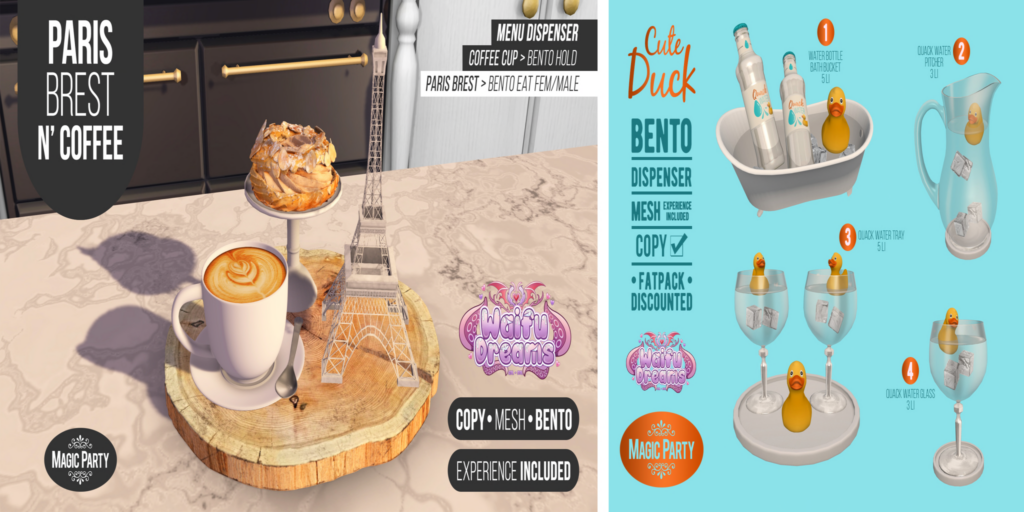 Paris Brest n Coffee Set | Cute Duck Dispenser