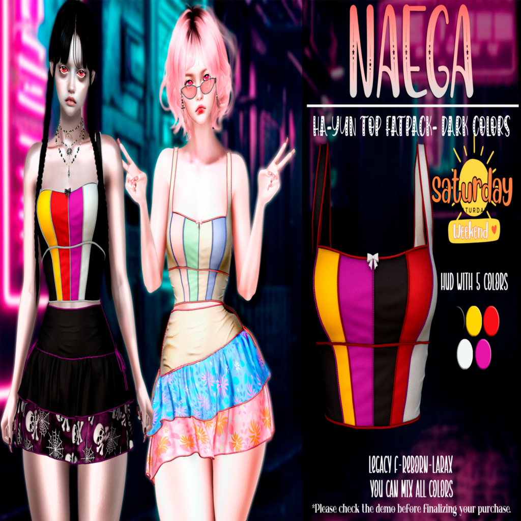 Ha-Yun Top - Legacy/MaitreyaX/Reborn	&lt;a href=&quot;http://maps.secondlife.com/secondlife/Bloomfield/178/14/2502&quot; target=&quot;_blank&quot;&gt;Teleport&lt;/a&gt;