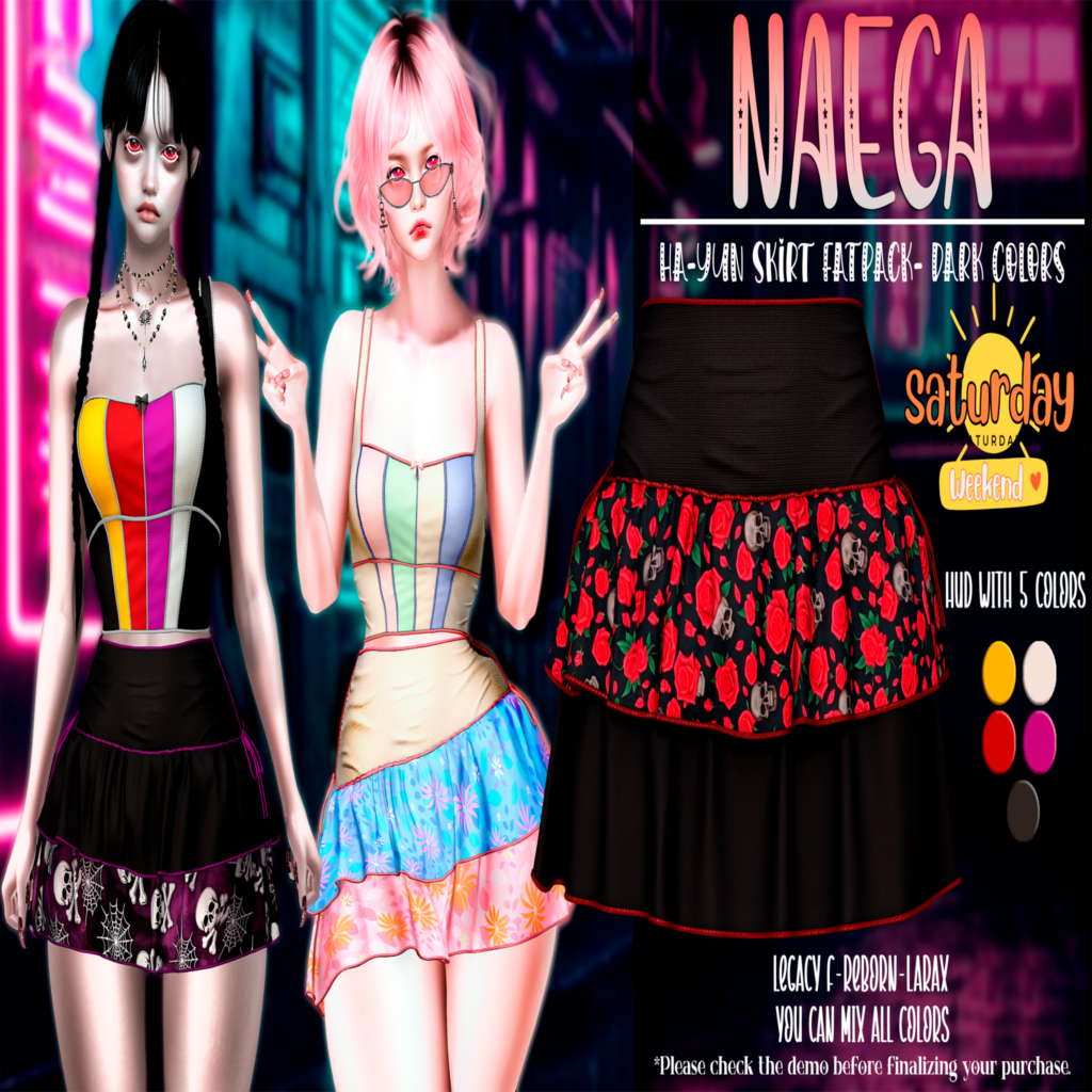 Ha-Yun Skirt - Legacy/MaitreyaX/Reborn	&lt;a href=&quot;http://maps.secondlife.com/secondlife/Bloomfield/178/14/2502&quot; target=&quot;_blank&quot;&gt;Teleport&lt;/a&gt;