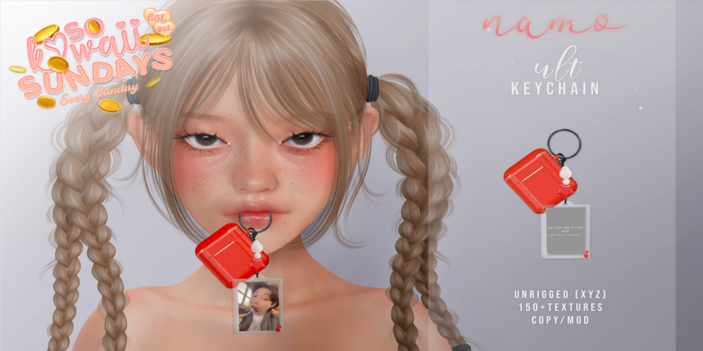 Ult Keychain Accessory	&lt;a href=&quot;http://maps.secondlife.com/secondlife/Jupiter/62/83/822&quot; target=&quot;_blank&quot;&gt;Teleport&lt;/a&gt;