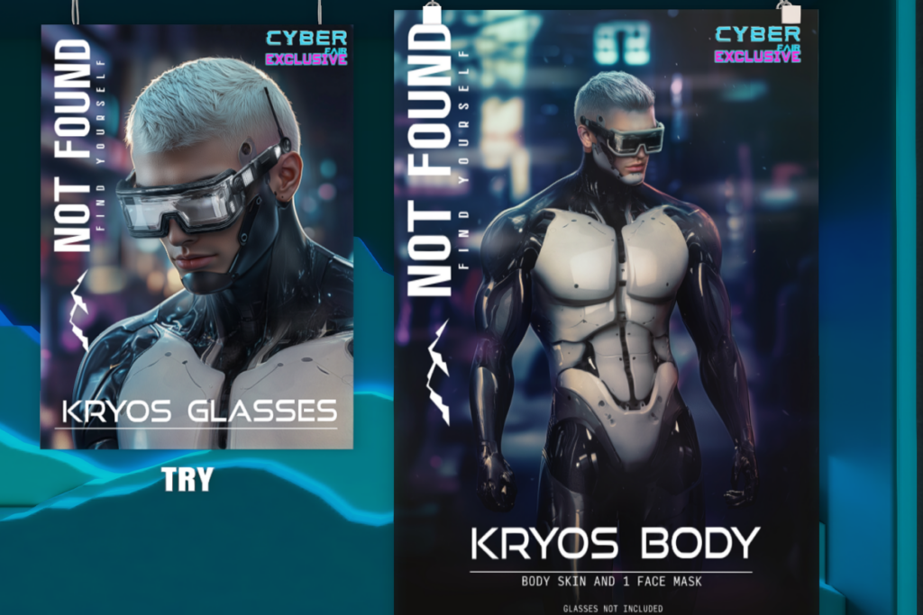 Kryos Glasses, L$299 | Kyros Body Skin &amp; Face Mask - BOM, L$475