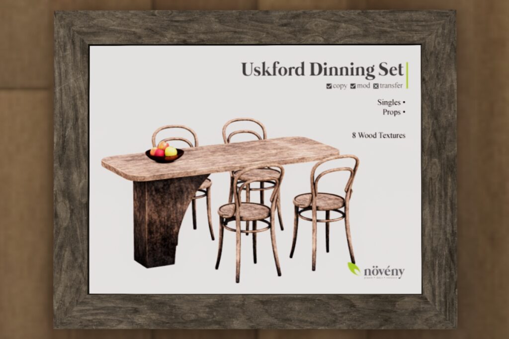Uskford Dining Set, L$350