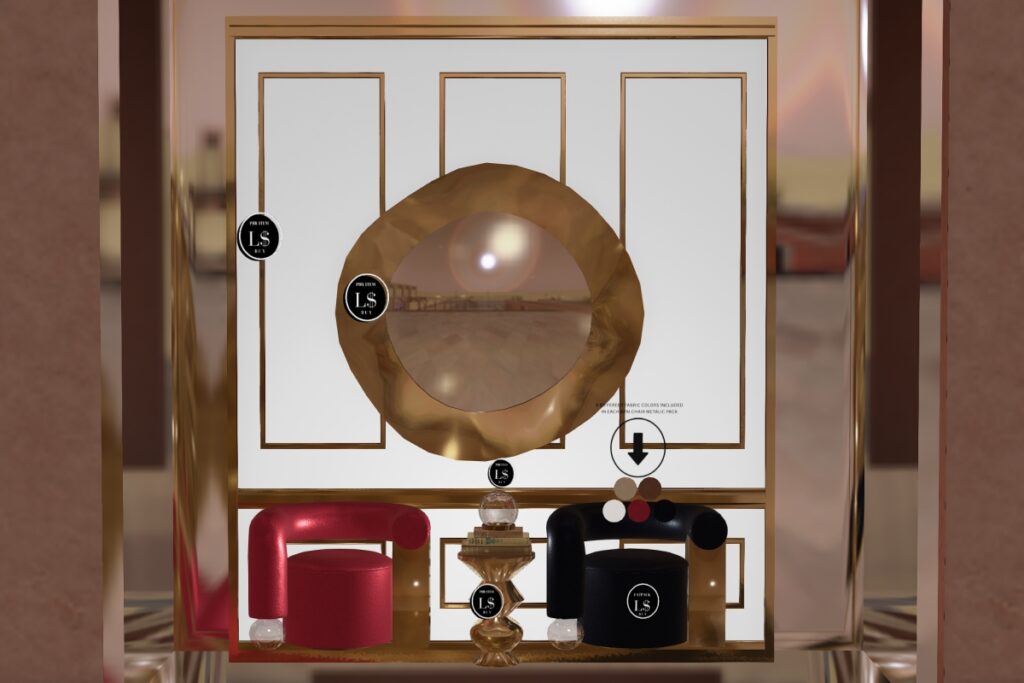 Ruby Decor Set, L$250-L$450 each