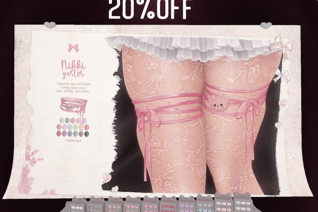 Nikki Garter - Maze Soft Thighs for Reborn, L$199 each