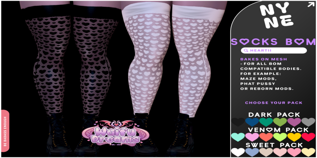 Heart II BOM Socks