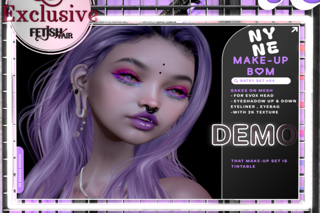 Batsy Set #04 Eyeliner, Eyeshadow and Eyebags - EvoX, L$199