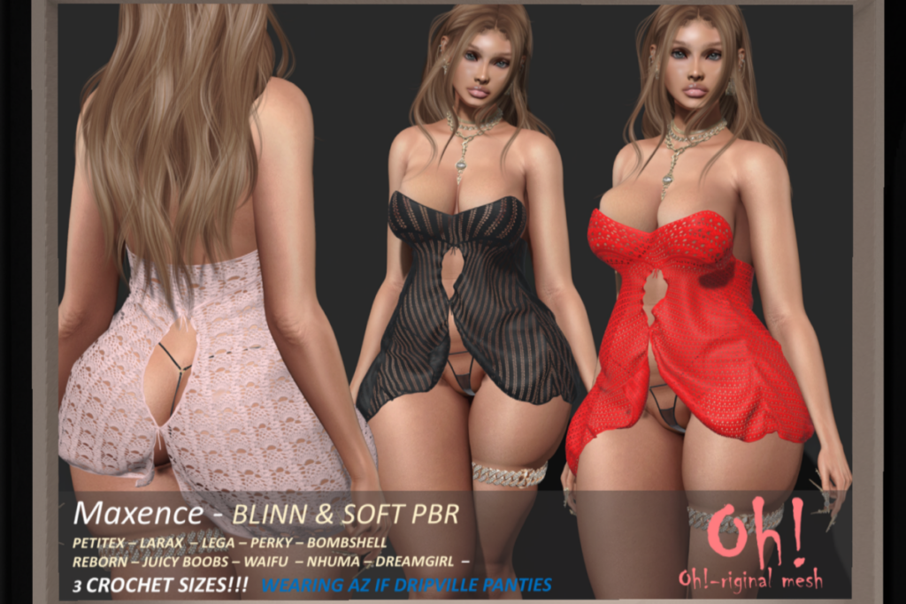 Maxence Dress - Legacy/MaitreyaX/Nhumana/Reborn/+mods, L$699 each/L$1999 FP
