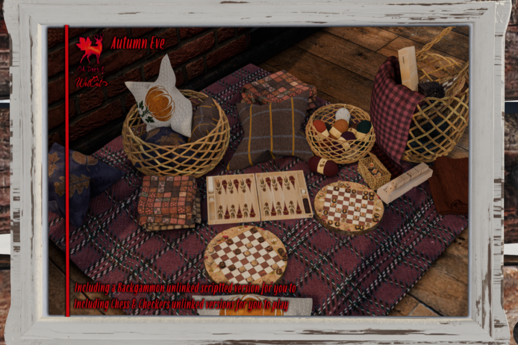Autumn Eve Set, L$110-L$260 each/L$1640 FP