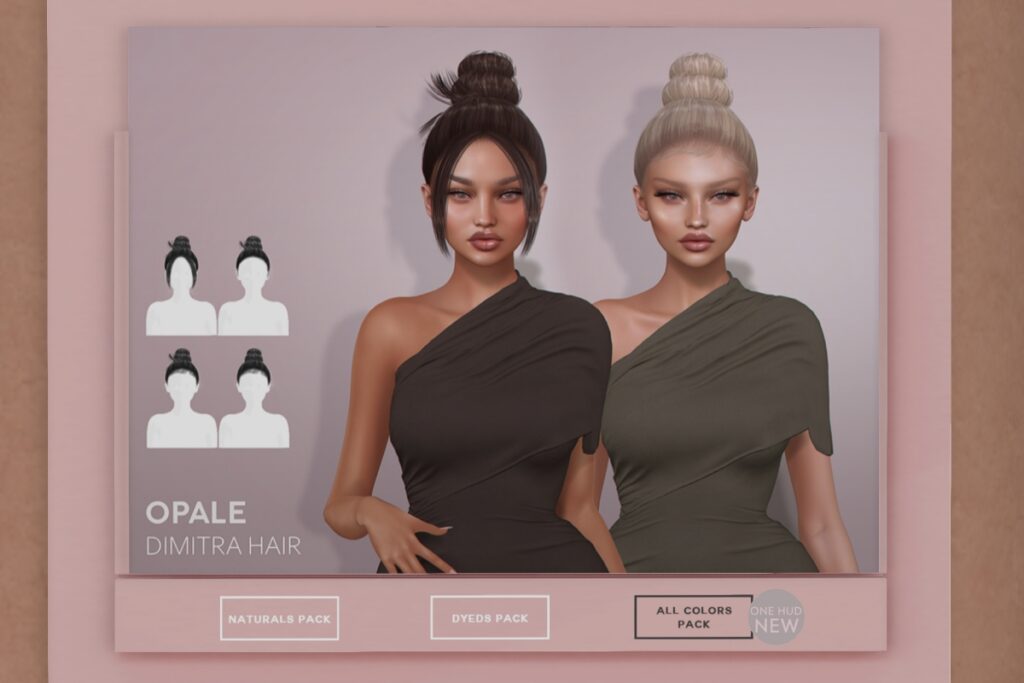 Dimitra Hairstyle, L$350 each/L$590 FP