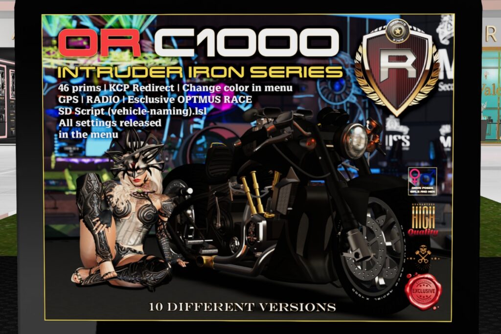 Intruder Iron Series Driveable Vehicle, L$3000