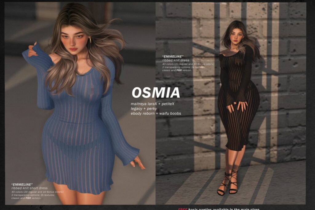 Emmeline Dress - Legacy/MaitreyaX/Reborn/+mods, L$299 each/L$1399 each FP