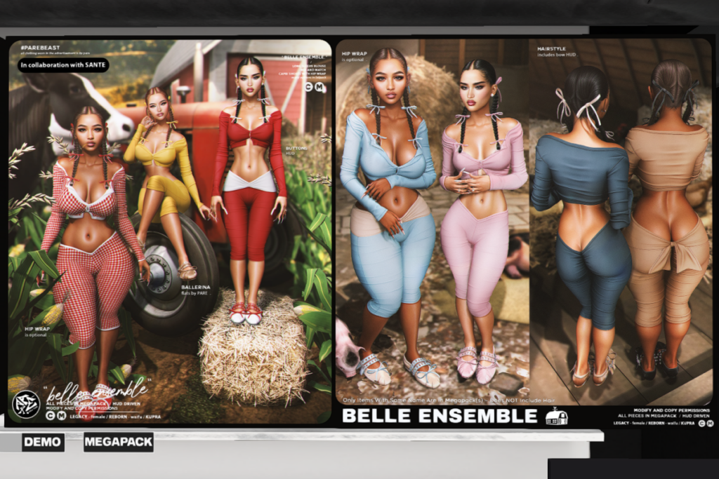 Belle Ensemble - Inithium/Legacy/Reborn/+mods, L$288 each/L$2899 FP