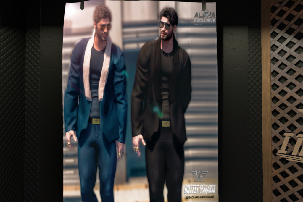 Outfit Gerradr - Gianni/Jake/Inithium/Legacy, L$250-L$350 each/L$1500-L$3500 each FP
