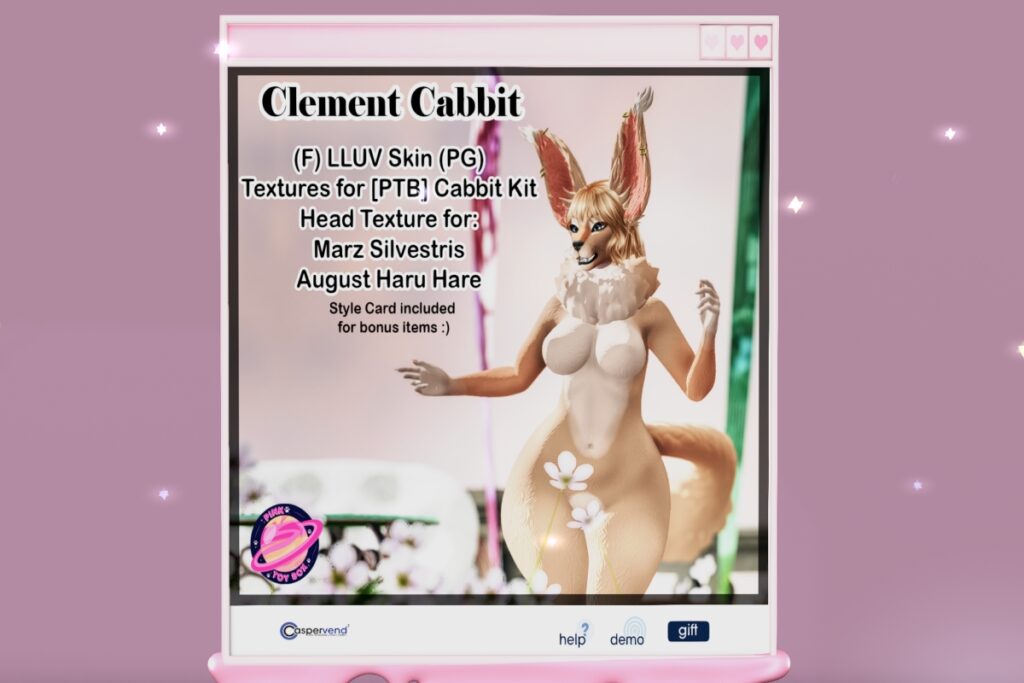 Clement Cabbit Mod Kit - BOM/August Haru Hare/Marz Silvestris, L$399