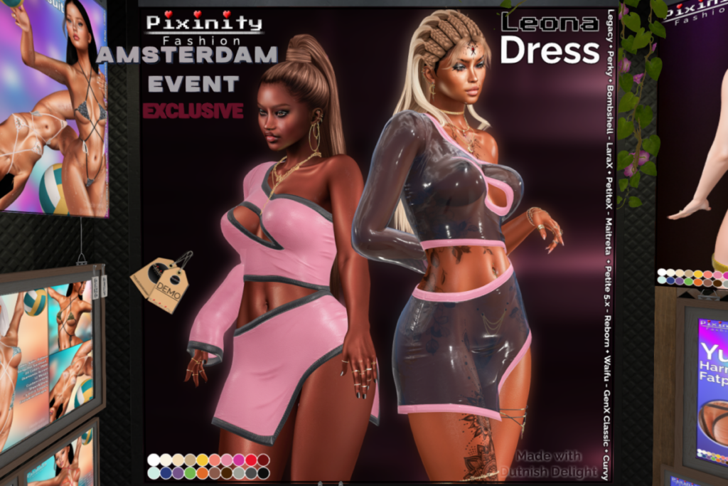 Leona Dress - GenX/Legacy/Maitreya/Reborn/+mods, L$499 each/L$999 FP