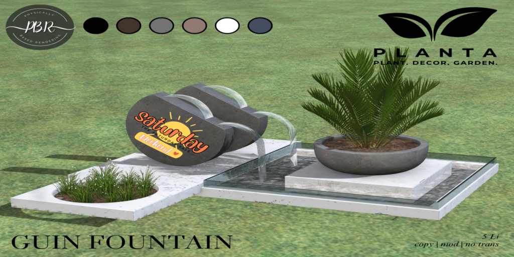Guin Fountain	&lt;a href=&quot;http://maps.secondlife.com/secondlife/Red%20Wing/10/148/22&quot; target=&quot;_blank&quot;&gt;Teleport&lt;/a&gt;