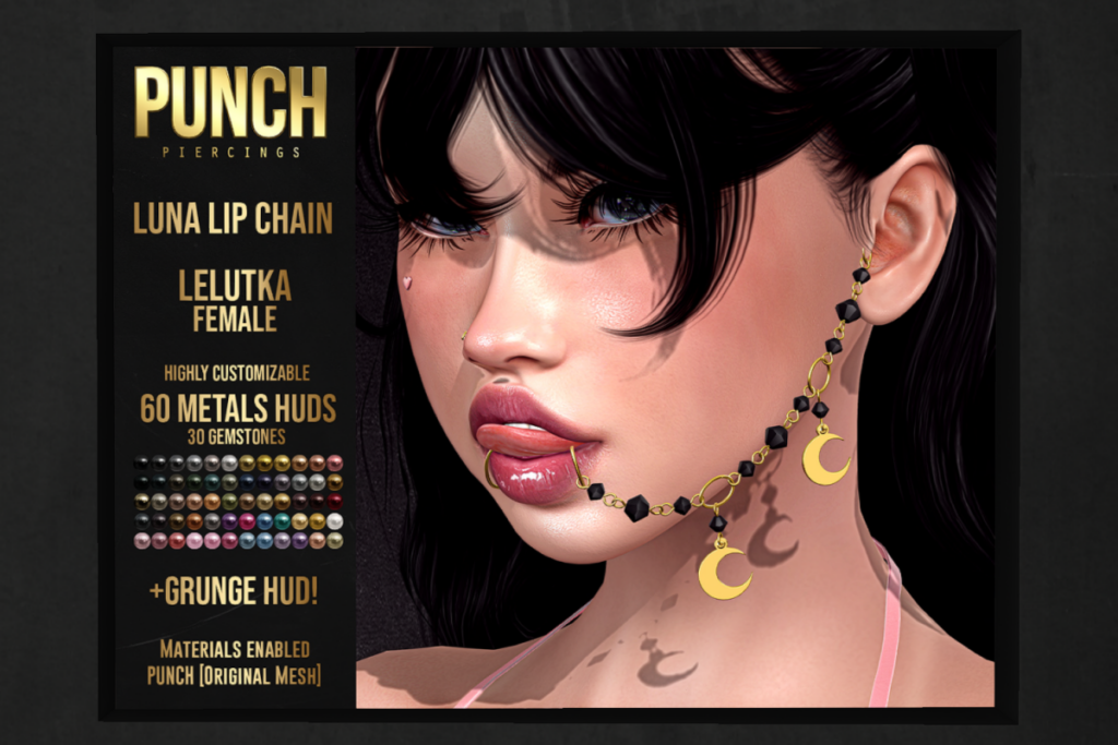 Luna Lip Chain, L$395