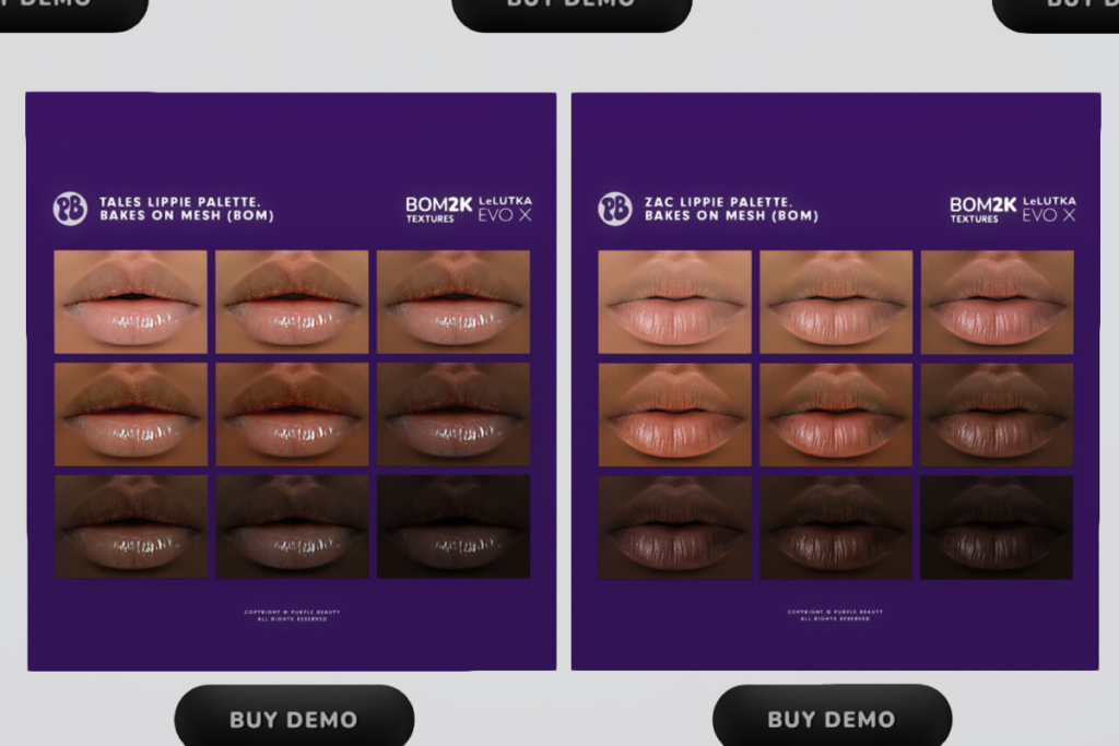 Zac Lippie Palette - EvoX, L$250 | Tales Lippie Palette - EvoX, L$250