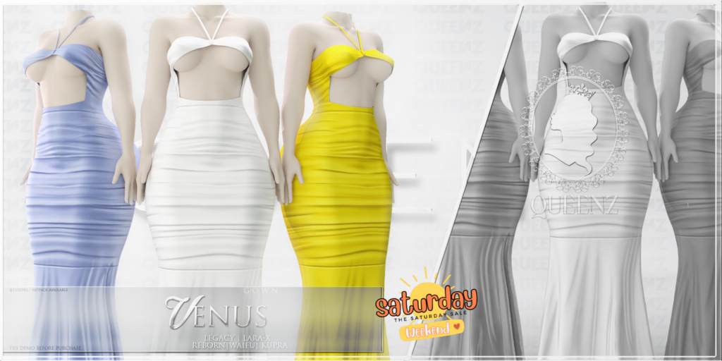 Venus Gown - Inithium/Legacy/MaitreyaX/Reborn/+mods	&lt;a href=&quot;https://maps.secondlife.com/secondlife/QUEENZ/110/117/25&quot; target=&quot;_blank&quot;&gt;Teleport&lt;/a&gt;