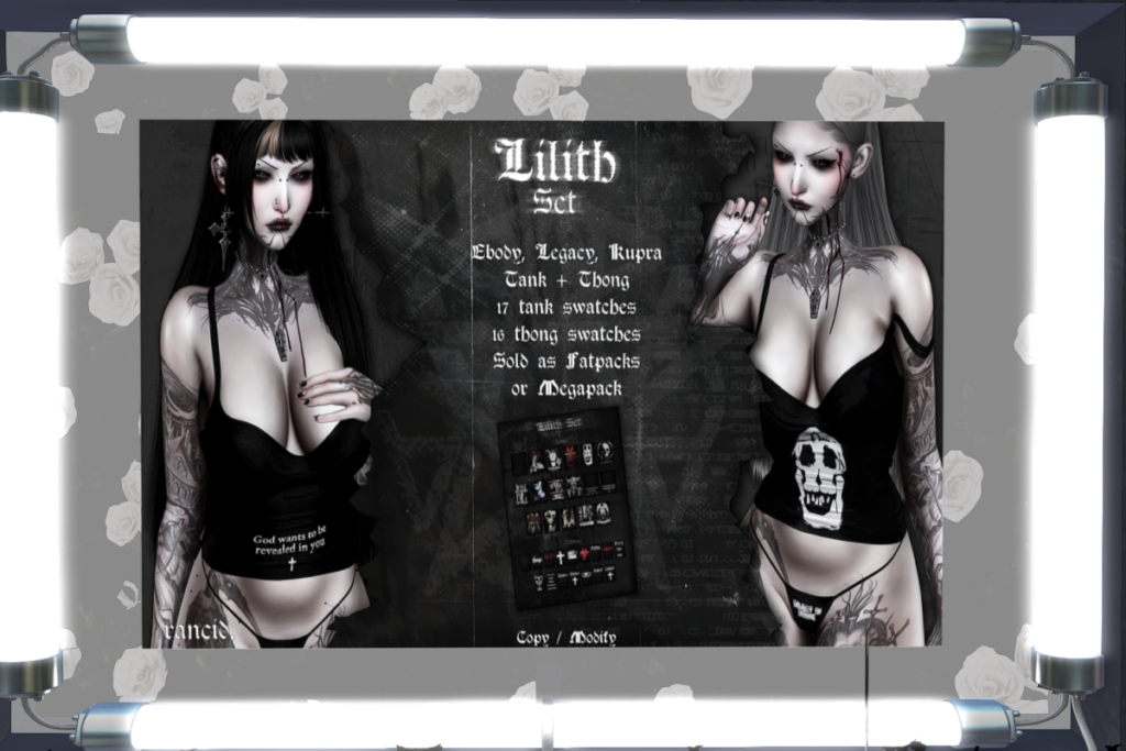 Lilith Tank and Thong - Inithium/Legacy/Reborn, L$350 each/L$666 FP