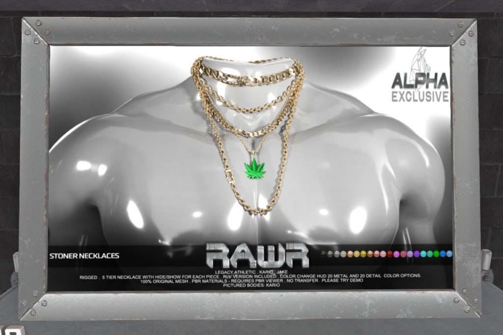 Stoner Necklace - Jake/Inithium/Legacy/+mods, L$315