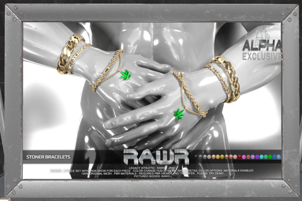 Stoner Bracelets - Jake/Inithium/Legacy/+mods, L$315
