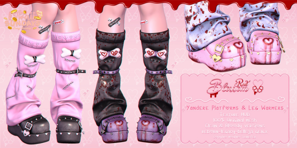Yandere Platforms &amp; Leg Warmers - GenX/Legacy/Reborn	&lt;a href=&quot;https://maps.secondlife.com/secondlife/Anhedonia/112/132/998&quot; target=&quot;_blank&quot;&gt;Teleport&lt;/a&gt;