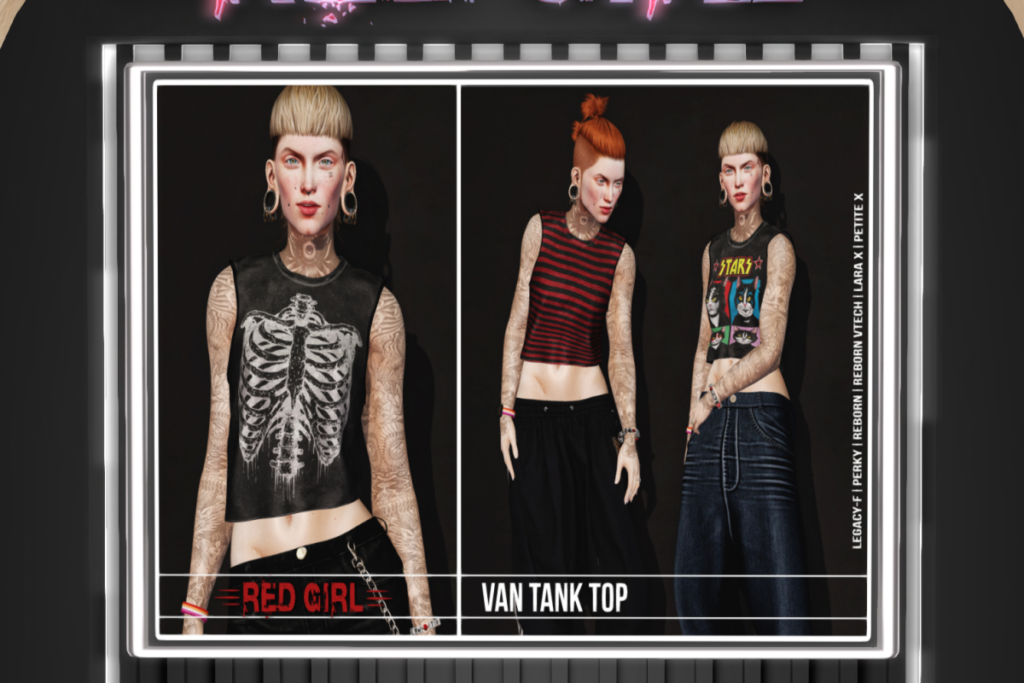 Van Tank Top - Legacy/MaitreyaX/Reborn/+mods, L$249 each/L$1350 FP
